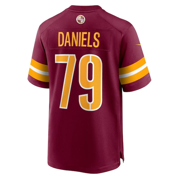 Braeden Daniels Washington Commanders Nike Team Game Jersey - Burgundy - Image 3
