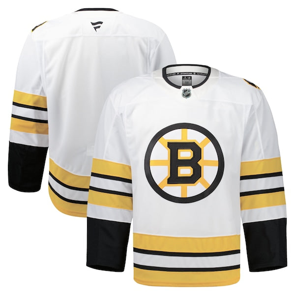 Boston Bruins Away Authentic Pro Jersey - White/Black