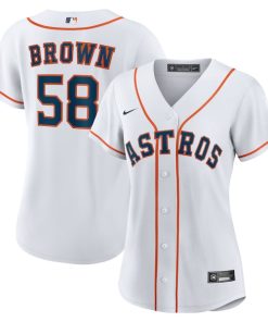 Hunter Brown Houston Astros Nike Women's Home Replica Jersey - White