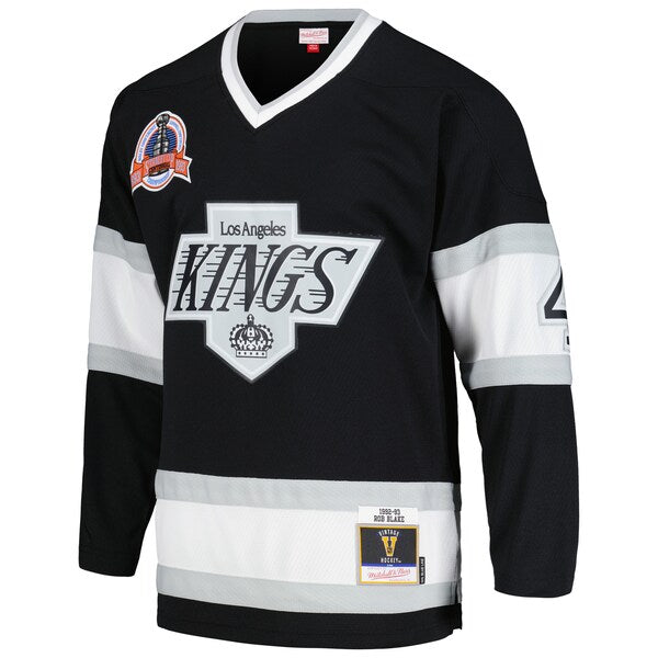Rob Blake Los Angeles Kings 1992/93 Blue Line Player Jersey - Black - Image 3