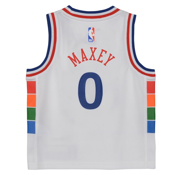 Tyrese Maxey Philadelphia 76ers Nike Toddler 2024/25 Swingman Player Jersey - City Edition - White - Image 3