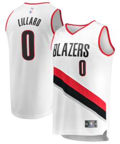 Damian Lillard Portland Trail Blazers  Fast Break Replica Jersey - White - Association Edition