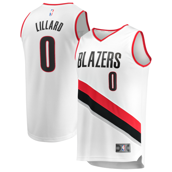 Damian Lillard Portland Trail Blazers Youth Fast Break Replica Jersey - White - Association Edition
