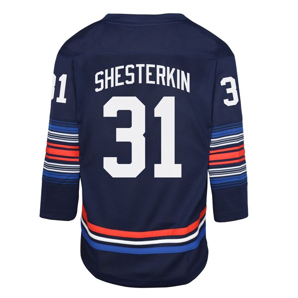 Igor Shesterkin New York Rangers Youth Alternate Replica Player Jersey - Navy - Image 3