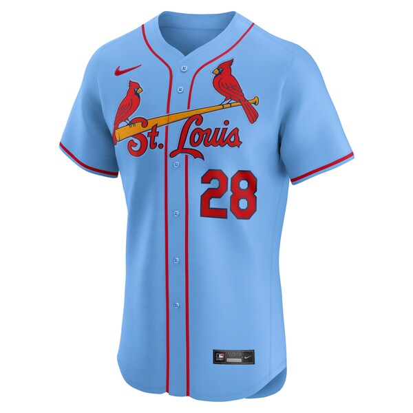 Nolan Arenado St. Louis Cardinals Nike Alternate Elite Player Jersey - Light Blue - Image 3