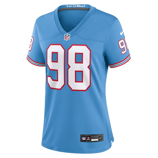 Jeffery Simmons Tennessee Titans Nike Women's Player Jersey - Light Blue - Image 2