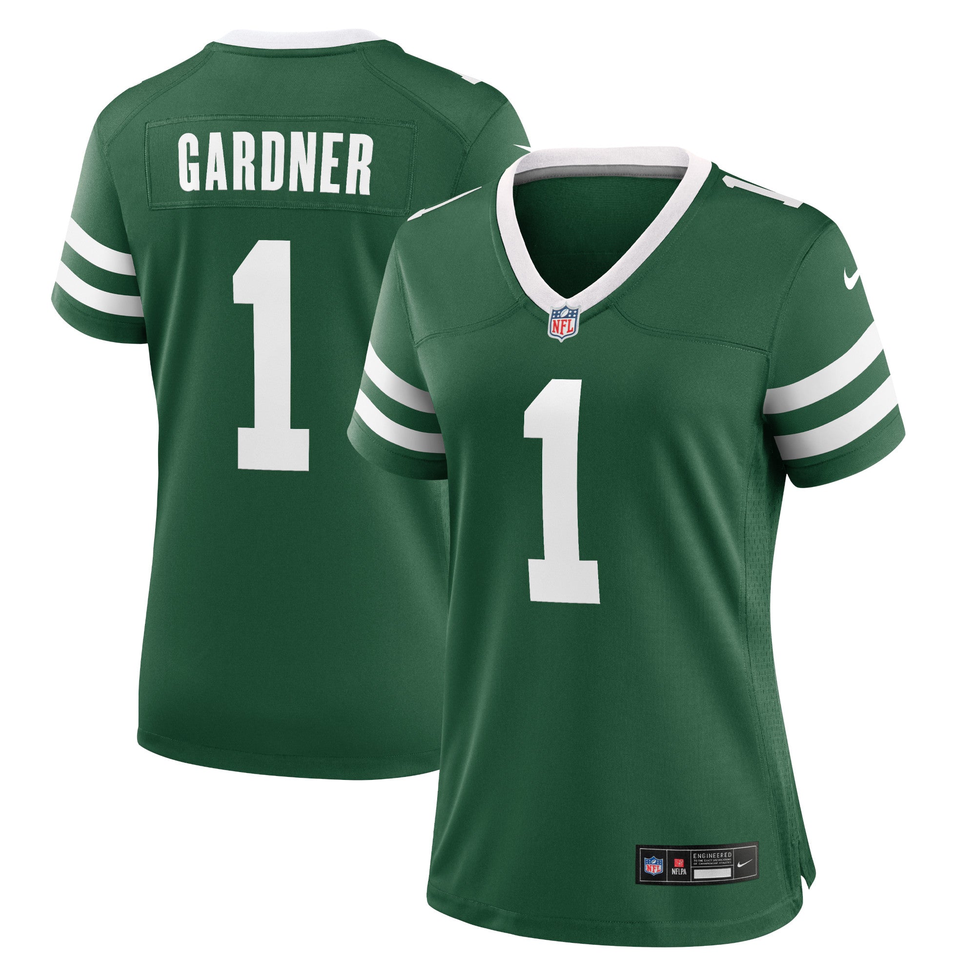 Ahmad Sauce Gardner New York Jets Nike Women's Alternate Game Jersey - Legacy Black/Green/White - Image 7