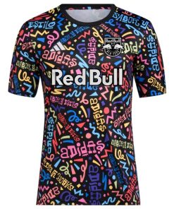 Alternative view of New York Red Bulls adidas 2024 Hispanic Heritage Pre-Match Top - Black