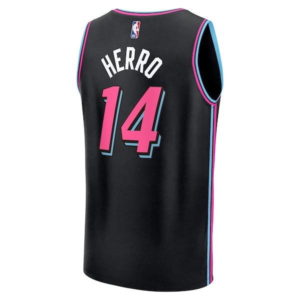 Tyler Herro Miami Heat 2025/26 City Edition Fast Break Jersey - Black - Image 3