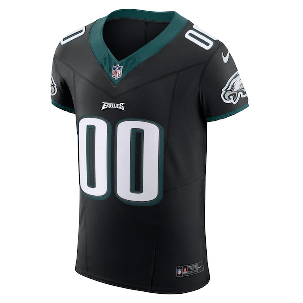 Philadelphia Eagles Nike Alternate Vapor F.U.S.E. Elite Custom Jersey - Black - Image 2