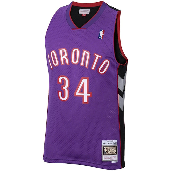 Hakeem Olajuwon Toronto Raptors 2001/02 Hardwood Classics Swingman Jersey - Purple - Image 2