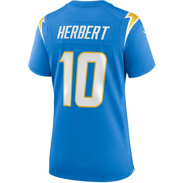 Justin Herbert Los Angeles Chargers Nike Women's Player Game Jersey - Powder Blue/Navy - Image 4