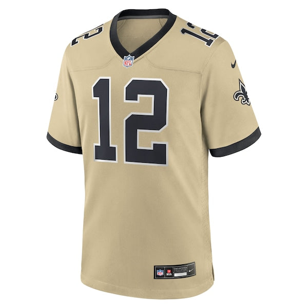 Chris Olave New Orleans Saints Nike Youth Gameday Golds Alternate Game Player Jersey - Gold/White - Image 3
