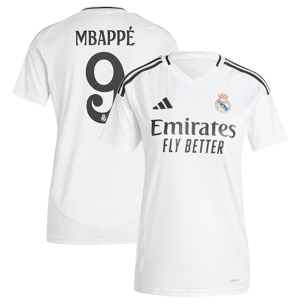 Kylian Mbapp¨¦ Los Merengues adidas Women's 2024/25 Home Replica Player Jersey - White