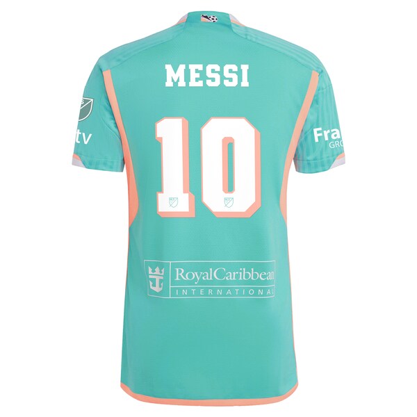 Lionel Messi Inter Miami CF adidas 2024 Archive Authentic Jersey - Aqua - Image 3