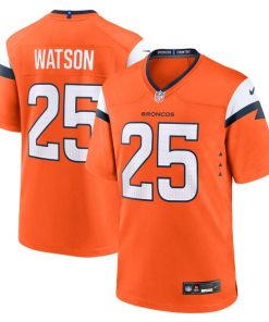 Alternative view of Blake Watson Denver Broncos Nike Team Game Jersey -  Orange