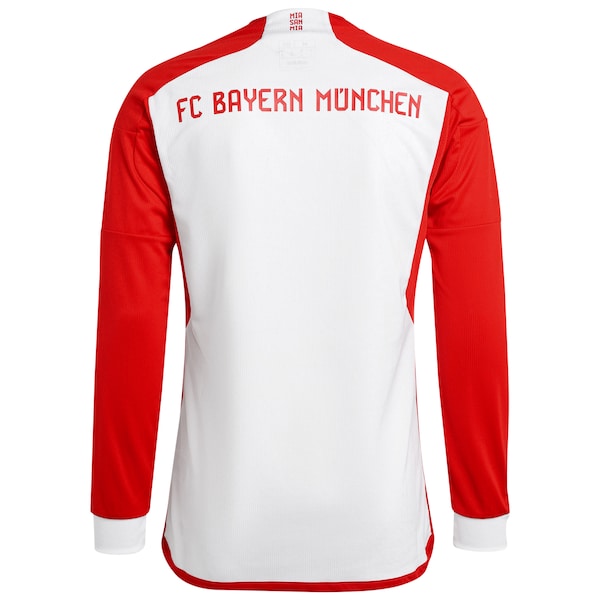 Bayern Munich adidas 2023/24 Home Replica Long Sleeve Jersey - White - Image 3