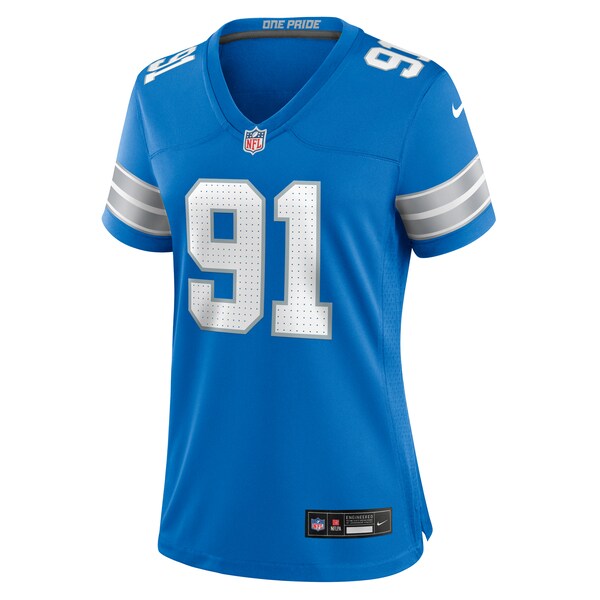 Levi Onwuzurike Detroit Lions Nike Women's Team Game Jersey - Blue - Image 3