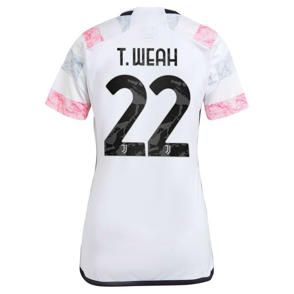 Timothy Weah Juventus adidas Women's 2023/24 Away Replica Jersey - White - Image 2