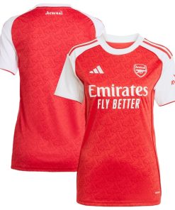 Arsenal adidas Women's 2025/26 Home Replica Jersey - Red/Blue