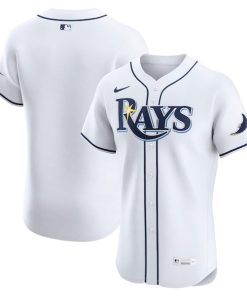 Tampa Bay Rays Nike Home Elite Jersey - White/Light Blue