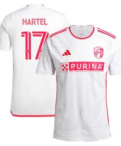 Marcel Hartel St. Louis City SC adidas 2024 The Confluence Kit Replica Player Jersey - White