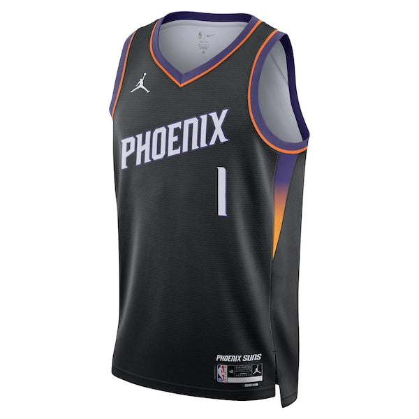 Devin Booker Phoenix Suns Jordan Brand Unisex Swingman Jersey - Statement Edition - Black - Image 2