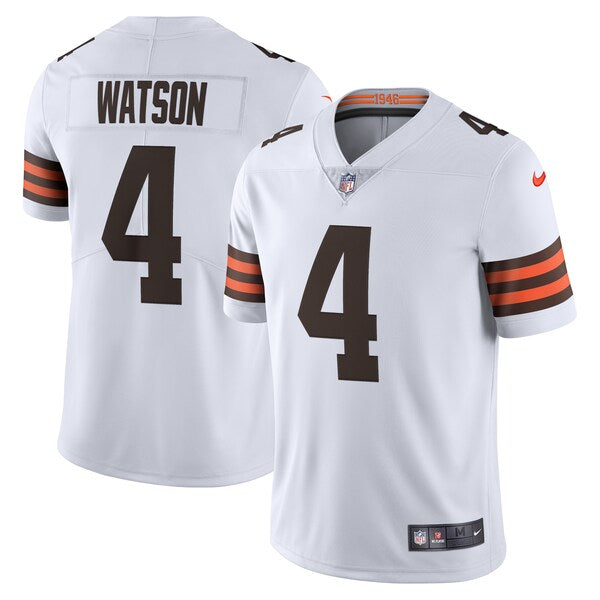 Deshaun Watson Cleveland Browns Nike 2020 Vapor Limited Jersey - White/Brown - Image 2