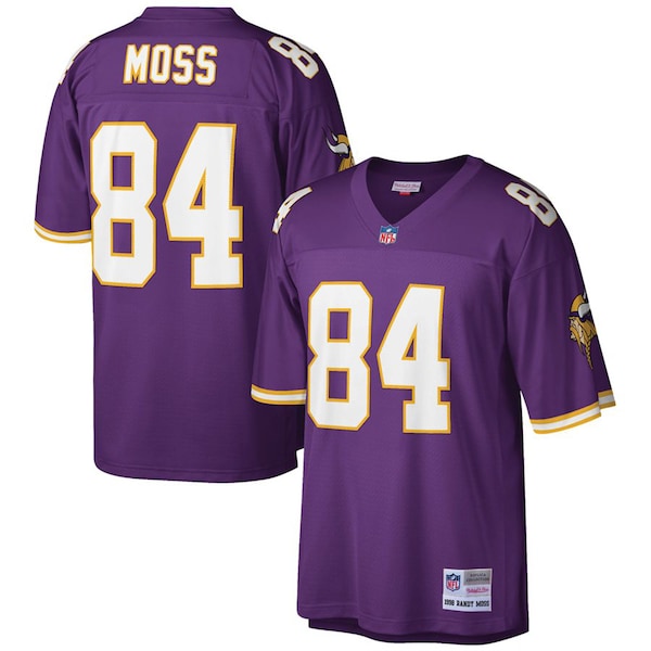 Randy Moss Minnesota Vikings Big & Tall 1998 Retired Player Replica Jersey - Purple/White - Image 3