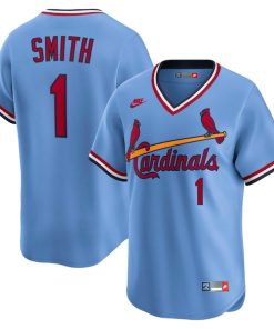 Ozzie Smith St. Louis Cardinals Nike Throwback Cooperstown Collection Limited Jersey - Blue/White