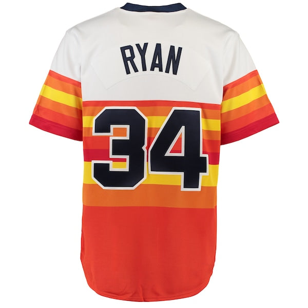 Nolan Ryan Houston Astros Throwback Authentic Jersey - White - Image 3