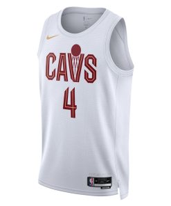 Alternative view of Evan Mobley Cleveland Cavaliers Nike Unisex Swingman Jersey - Association Edition - White