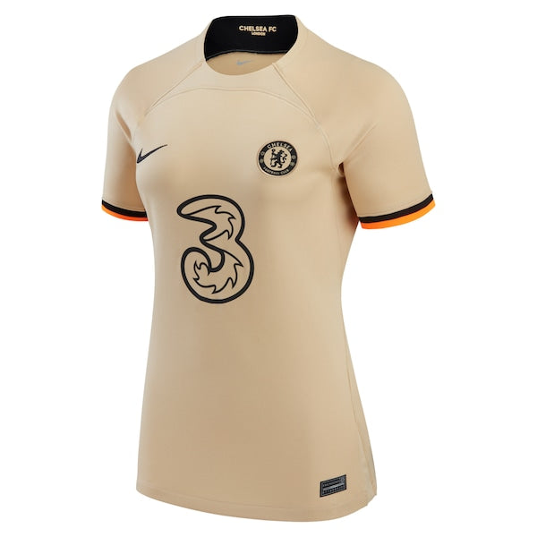Chelsea Nike Women's 2022/23 Third Replica Jersey - Gold - Image 2