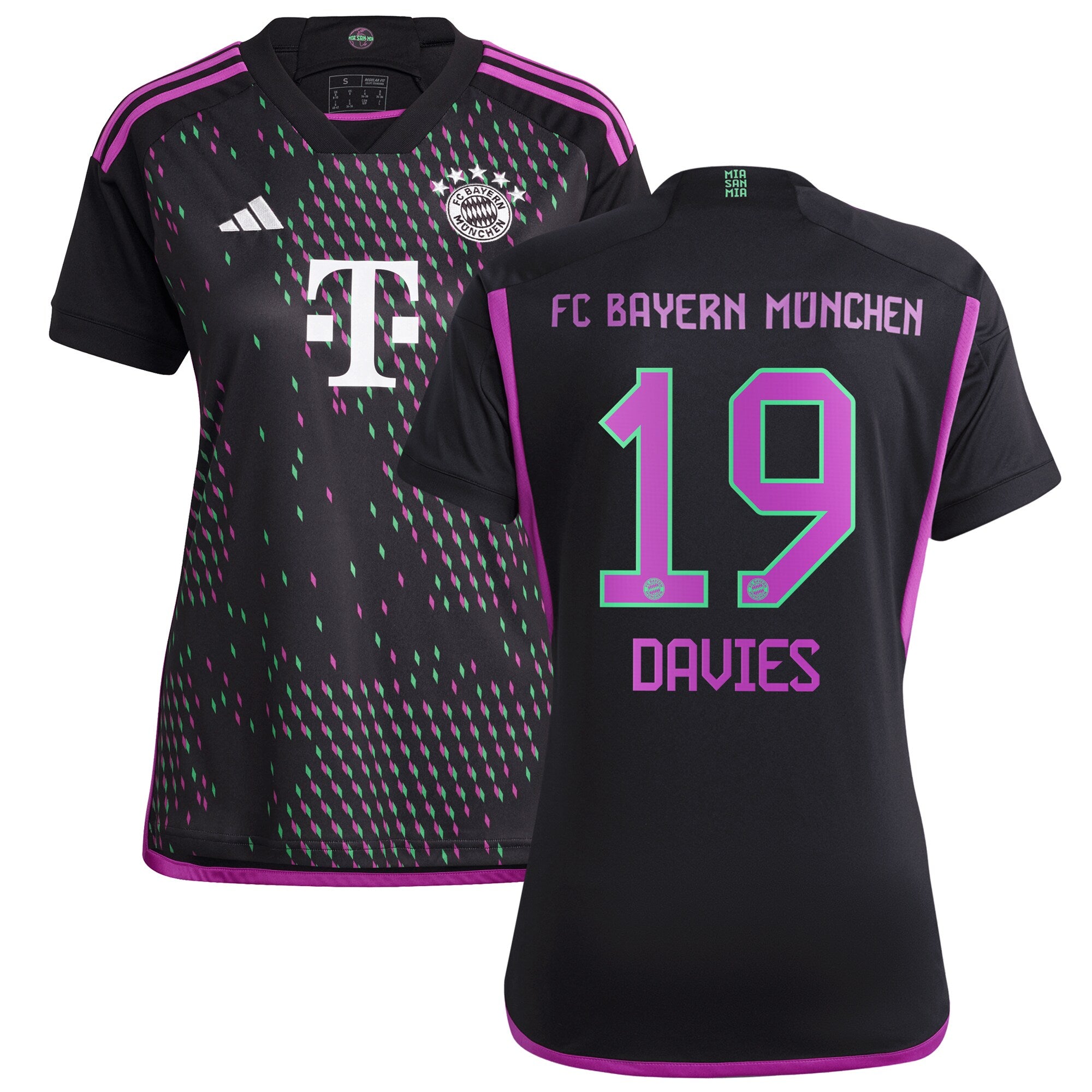 Alphonso Davies Bayern Munich adidas Women's 2023/24 Home Replica Jersey - White/Black - Image 7