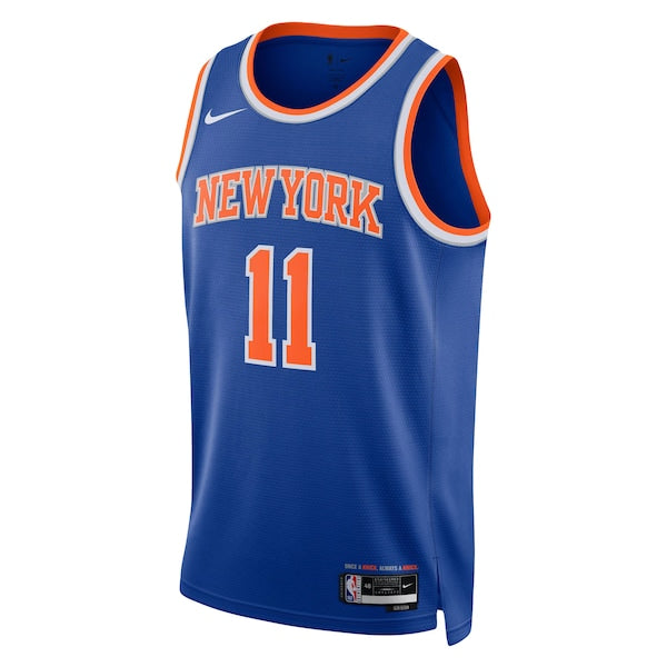 Jalen Brunson New York Knicks Nike Unisex Swingman Jersey - Icon Edition - Blue - Image 2