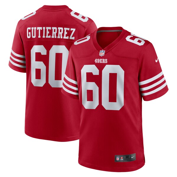 Sebastian Gutierrez San Francisco 49ers Nike Team Game Jersey - Scarlet