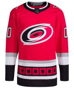 Alternative view of Carolina Hurricanes adidas   25th Anniversary Primegreen Authentic Custom Jersey - Red