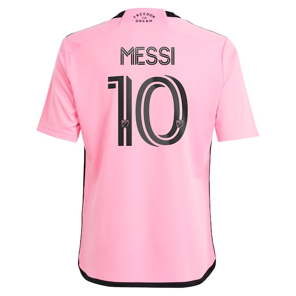 Lionel Messi Inter Miami CF adidas Youth 2024 2getherness Replica Player Jersey - Pink - Image 3
