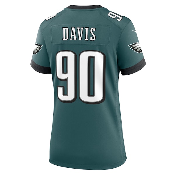 Jordan Davis Philadelphia Eagles Nike Women's Team Game Jersey - Midnight Green - Image 3