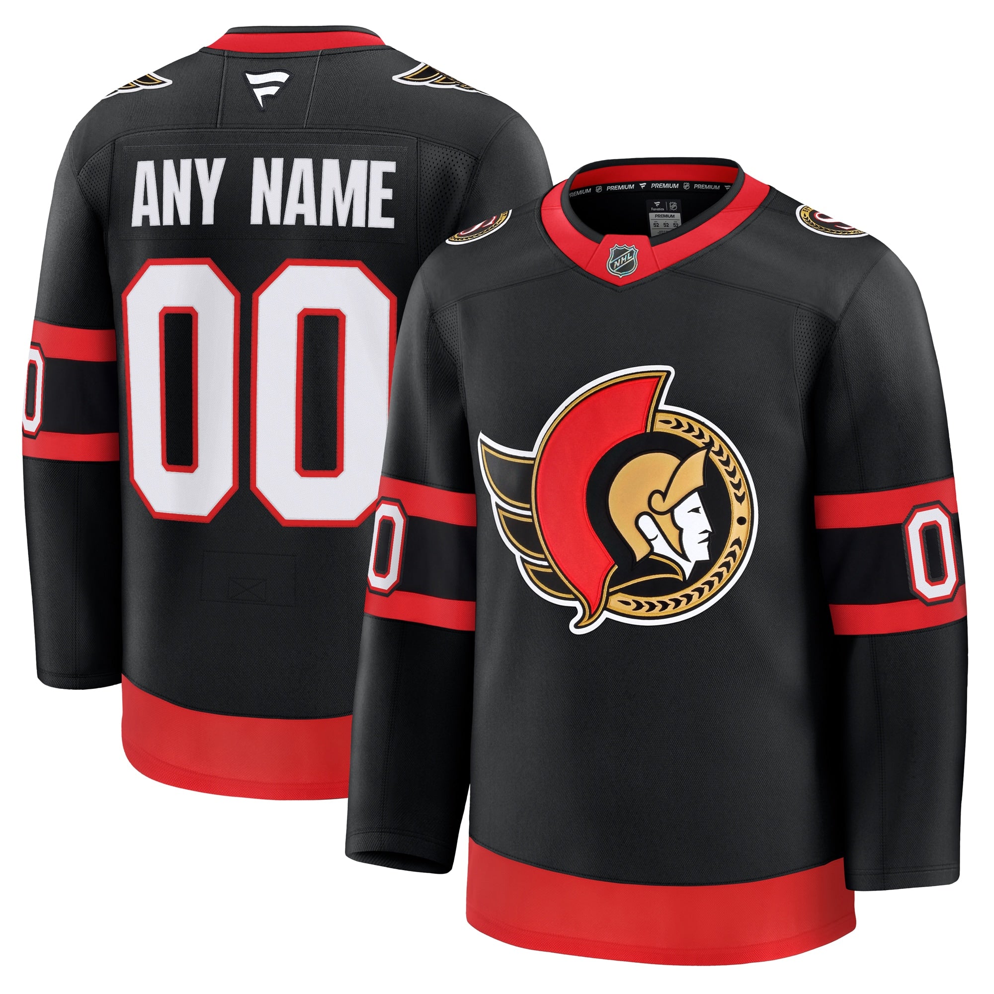Ottawa Senators Away Premium Custom Jersey - White/Black - Image 9