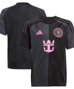 Inter Miami CF adidas Youth 2025 The Fortitude Kit Replica Jersey - Black