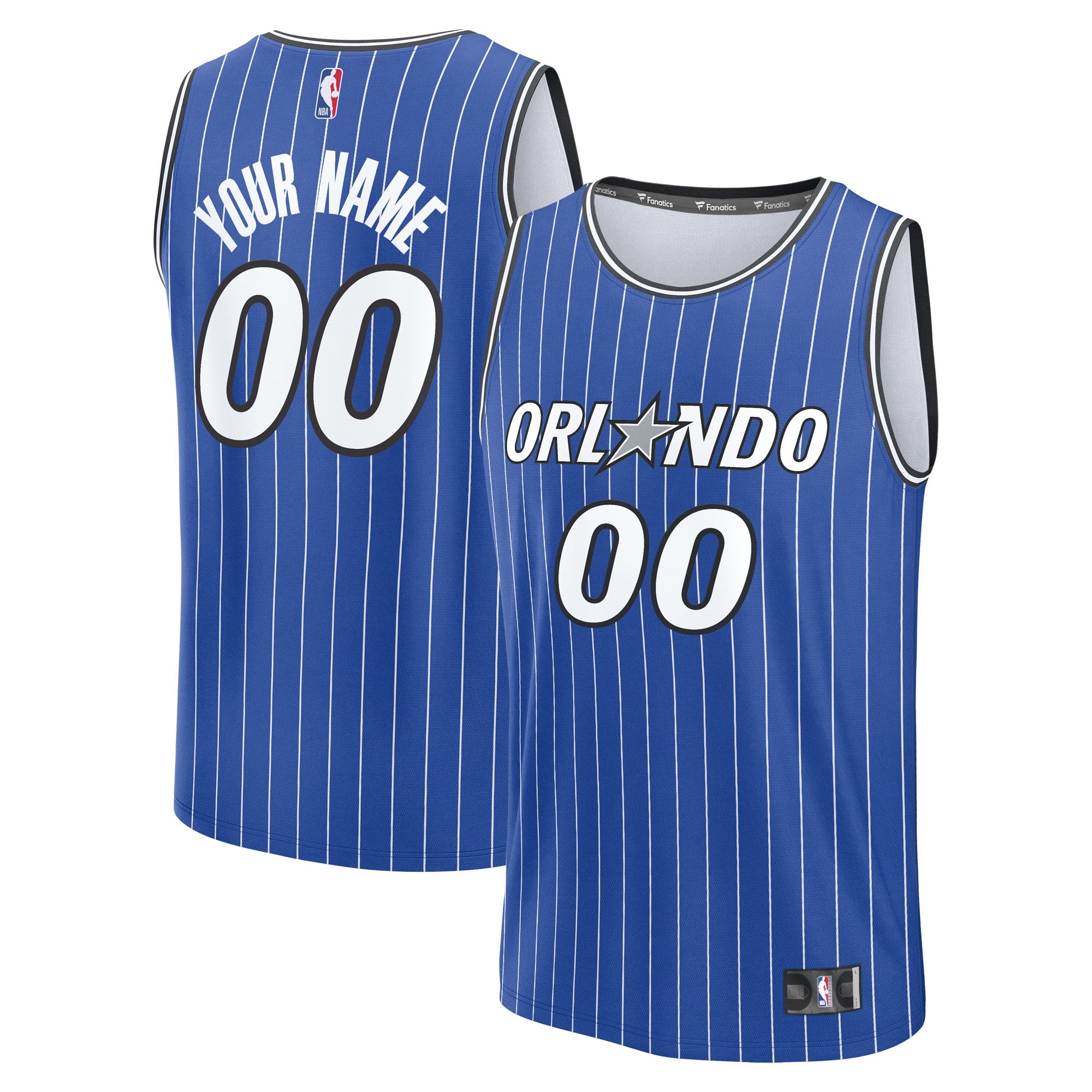 Orlando Magic Youth Fast Break Replica Custom Jersey - Association Edition - White/Blue - Image 6