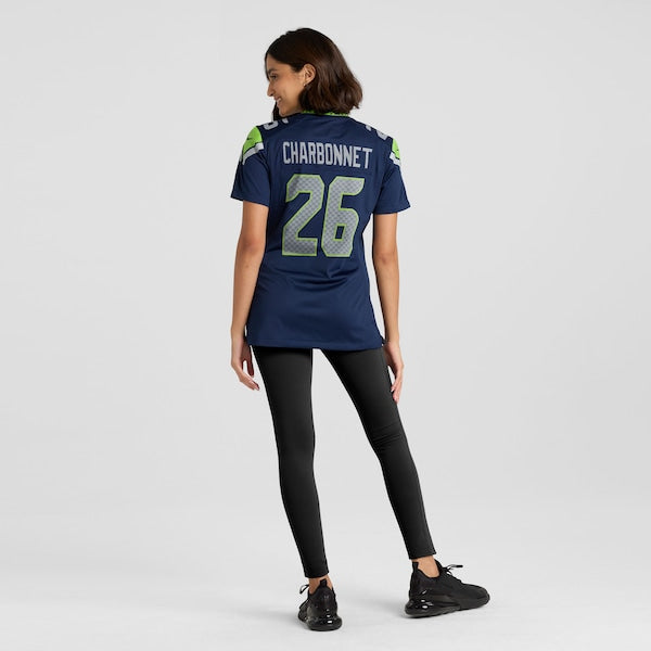 Zach Charbonnet Seattle Seahawks Nike Women's Team Game Jersey - College Navy/Navy - Image 9