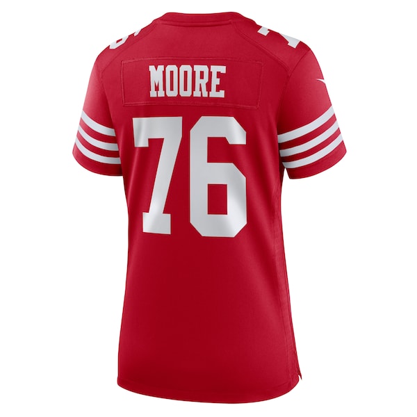 Jaylon Moore San Francisco 49ers Nike Women's Game Jersey - Scarlet - Image 3