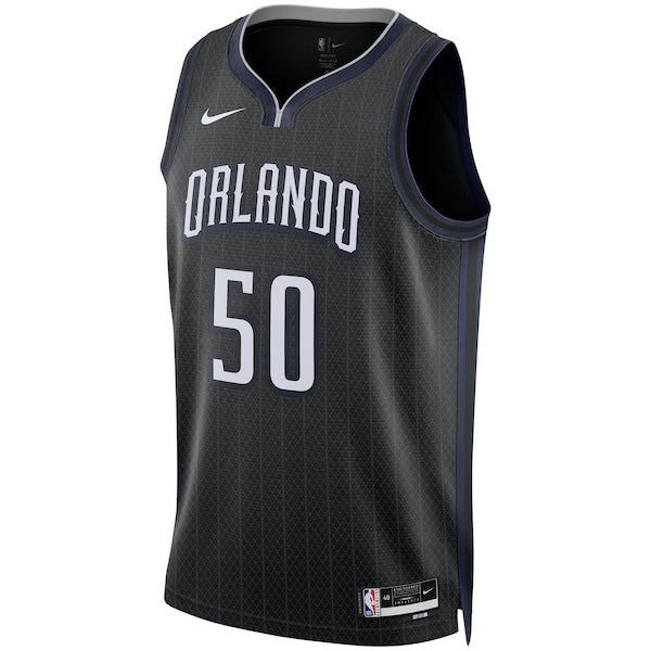 Cole Anthony Orlando Magic Nike Unisex 2022/23 Swingman Jersey - City Edition - Black - Image 2