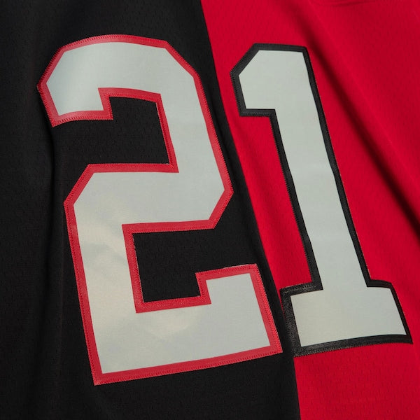 Deion Sanders Atlanta Falcons Big & Tall Split Legacy Retired Player Replica Jersey - Black/Red - Image 4