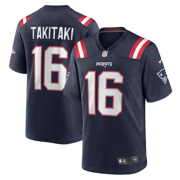 Sione Takitaki New England Patriots Nike Game Jersey - Navy