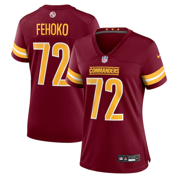Viliami Fehoko Jr. Washington Commanders Nike Women's Team Game Jersey - Burgundy
