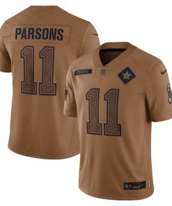 Micah Parsons Dallas Cowboys Nike 2023 Salute To Service Limited Jersey - Brown