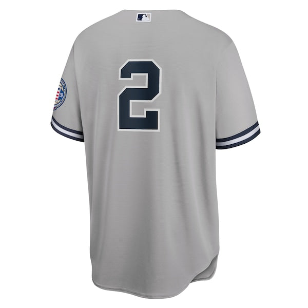 Derek Jeter New York Yankees Nike 2020 Hall of Fame Induction Replica Jersey - Gray - Image 3
